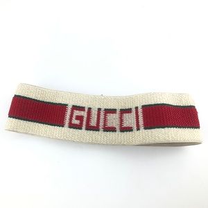 Gucci Red Beige Headband Bandana
